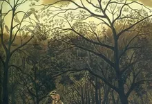 paintings landscapes trees forest horses artwork french traditional art henri rousseau 1645x2257 Art HD Wallpaper